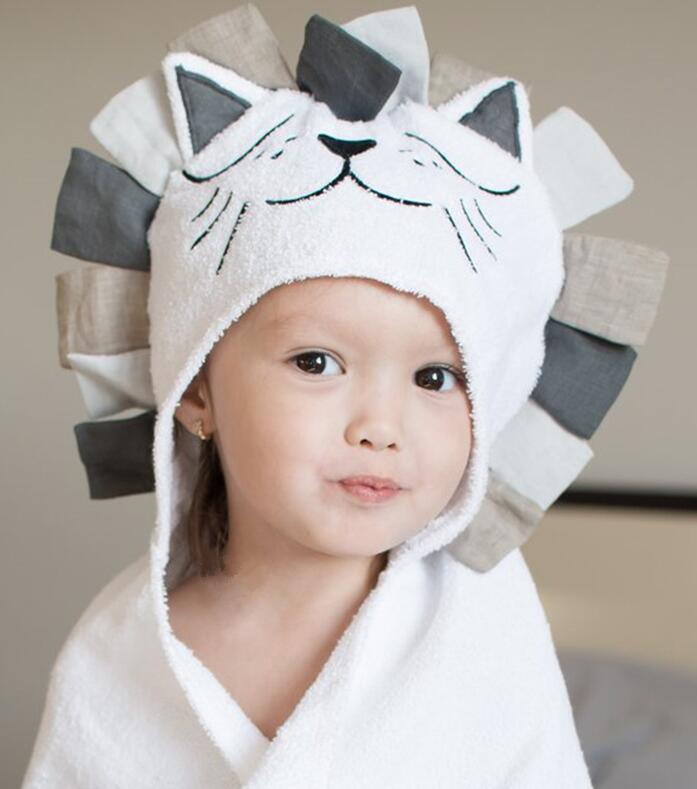 Hooded Towel For Kids Cotton Fabric